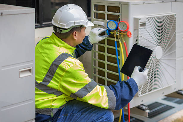Professional Hvac Installation technician working in Genoa, IL